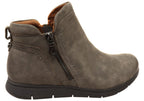 Lidia Zip Boot Comfortable Leather Ankle Boots