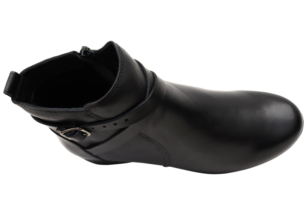 Lane Womens Comfortable Brazilian Leather Ankle Boots