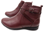 Lane Womens Comfortable Brazilian Leather Ankle Boots