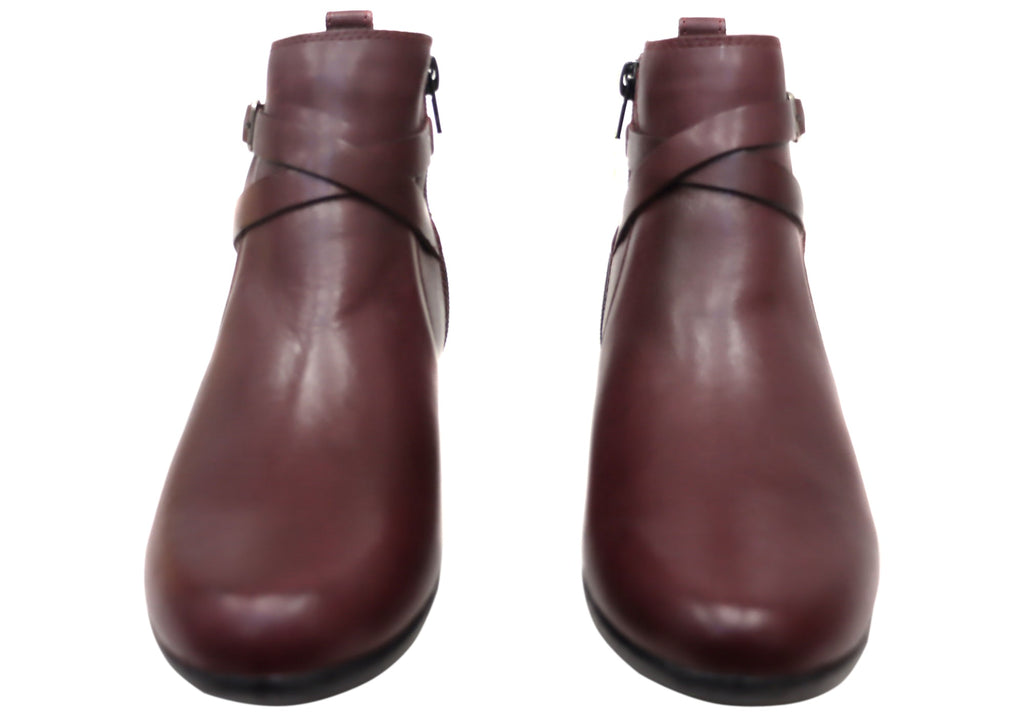 Lane Womens Comfortable Brazilian Leather Ankle Boots