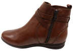 Lane Womens Comfortable Brazilian Leather Ankle Boots