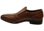 Mens Russell Leather Comfortable Slip On Dress Shoes