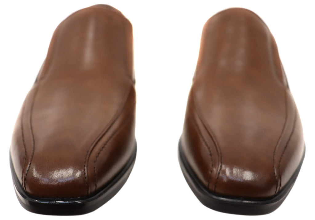 Mens Russell Leather Comfortable Slip On Dress Shoes