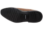 Mens Russell Leather Comfortable Slip On Dress Shoes