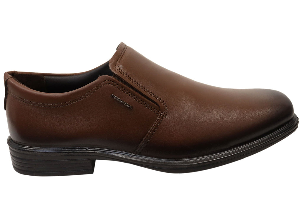Vallen Mens Slip On Comfortable Brazilian Leather Dress Shoes