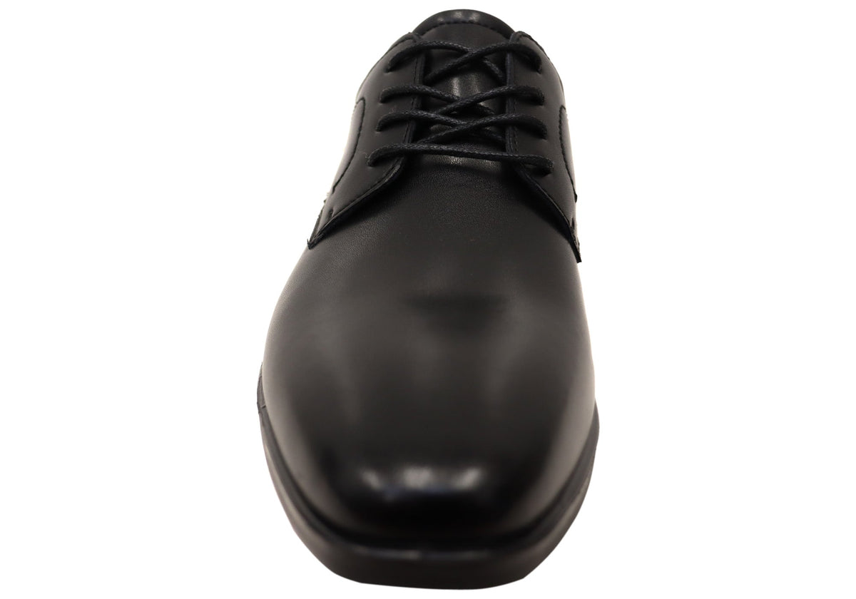 Mens Sebastian Leather Comfortable Lace Up Dress Shoes