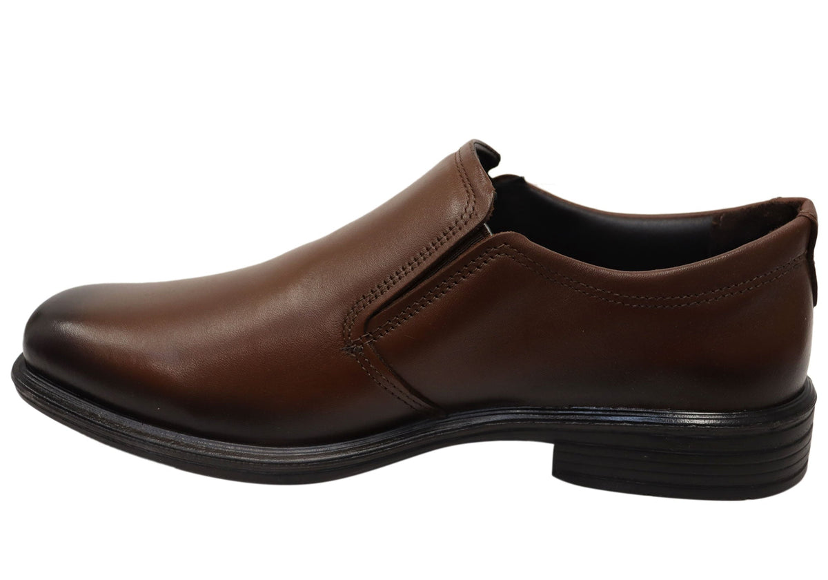 Vallen Mens Slip On Comfortable Brazilian Leather Dress Shoes
