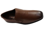 Vallen Mens Slip On Comfortable Brazilian Leather Dress Shoes