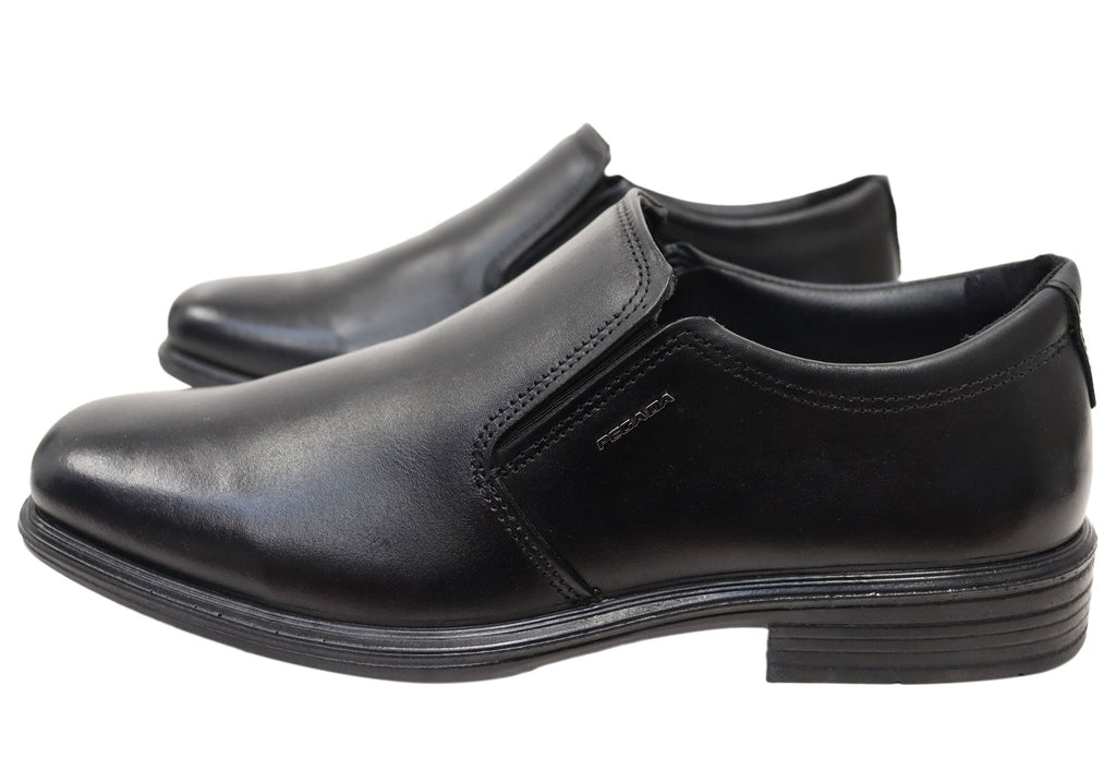 Vallen Mens Slip On Comfortable Brazilian Leather Dress Shoes