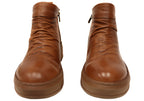 Tempo Womens European Comfort Leather Ankle Boots