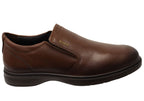 Calix Mens Slip On Comfortable Brazilian Leather Dress Shoes