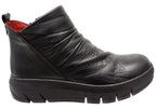 Tempo Womens European Comfort Leather Ankle Boots