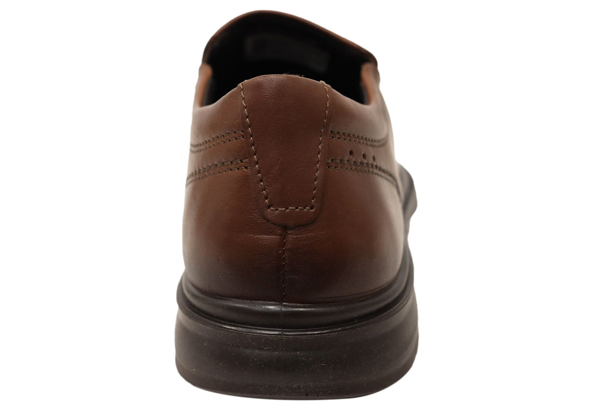 Calix Mens Slip On Comfortable Brazilian Leather Dress Shoes