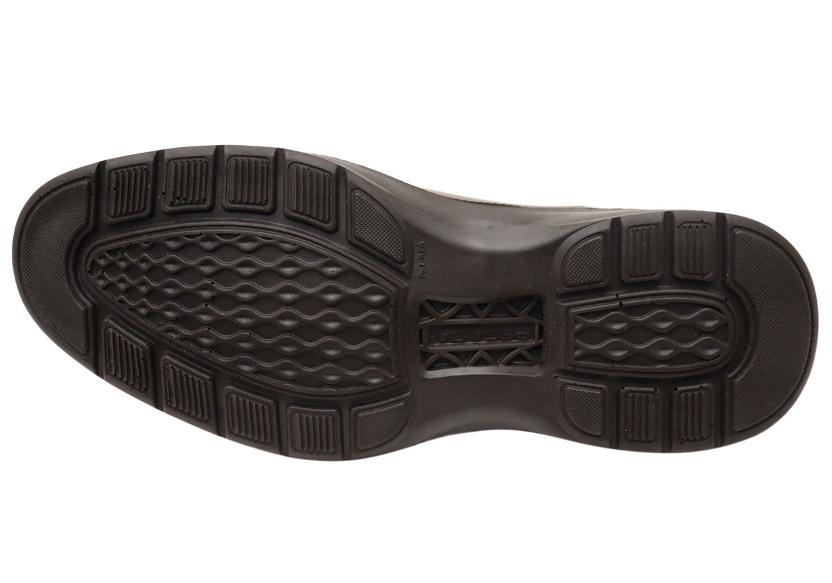 Calix Mens Slip On Comfortable Brazilian Leather Dress Shoes