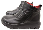 Tempo Womens European Comfort Leather Ankle Boots