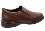 Calix Mens Slip On Comfortable Brazilian Leather Dress Shoes