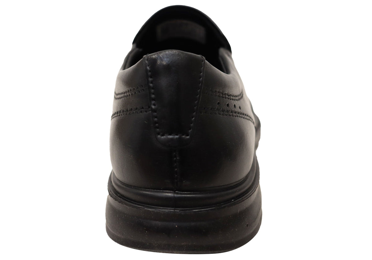 Calix Mens Slip On Comfortable Brazilian Leather Dress Shoes