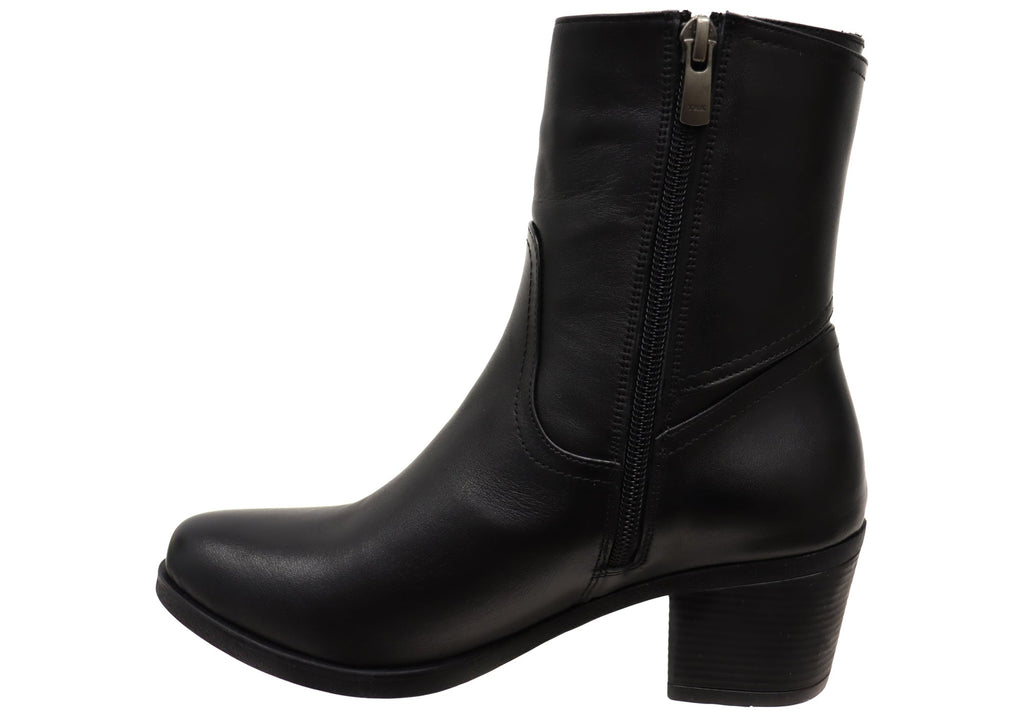 Nalini Womens European Comfortable Leather Boots