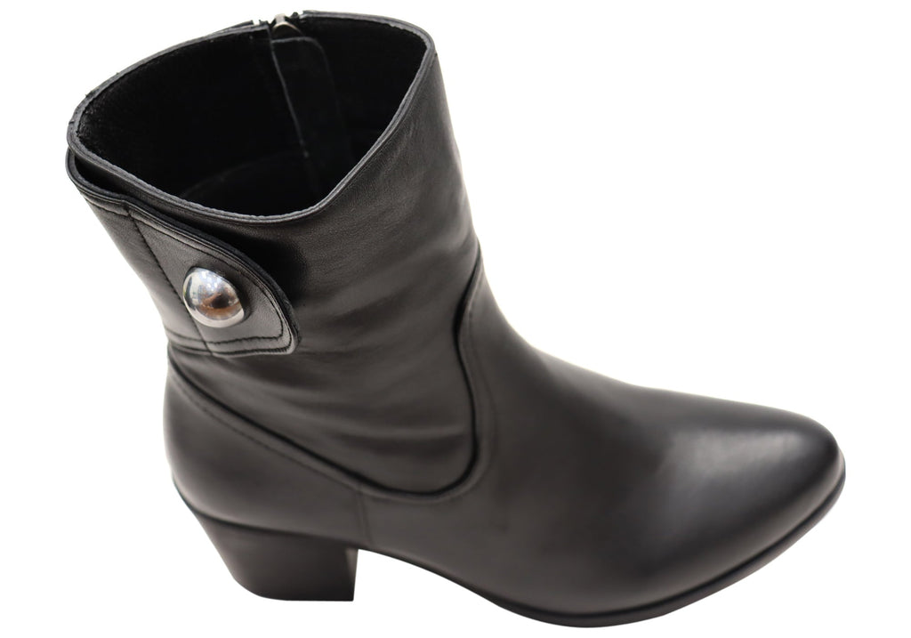 Nalini Womens European Comfortable Leather Boots