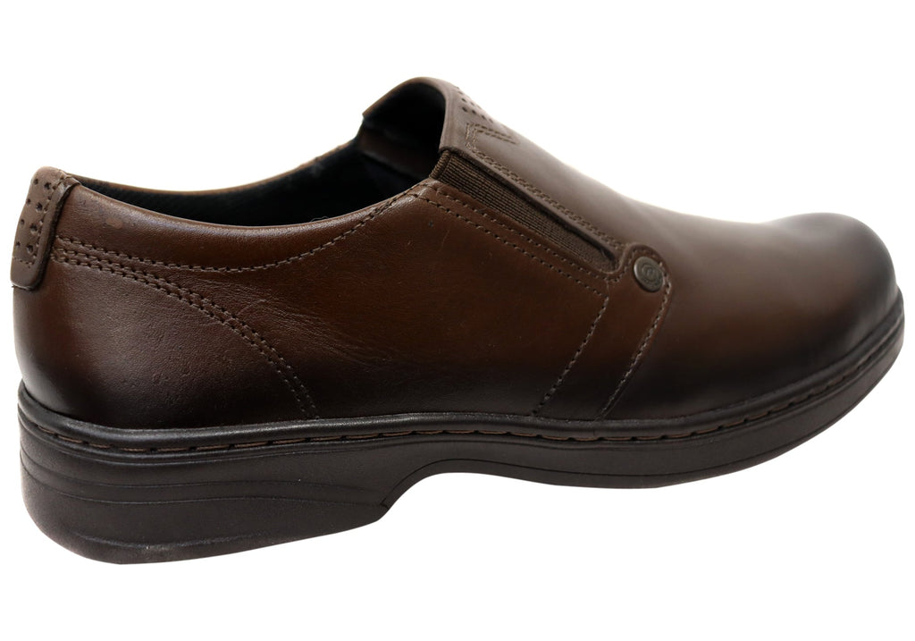 Daxton Mens Slip On Comfortable Brazilian Leather Dress Shoes