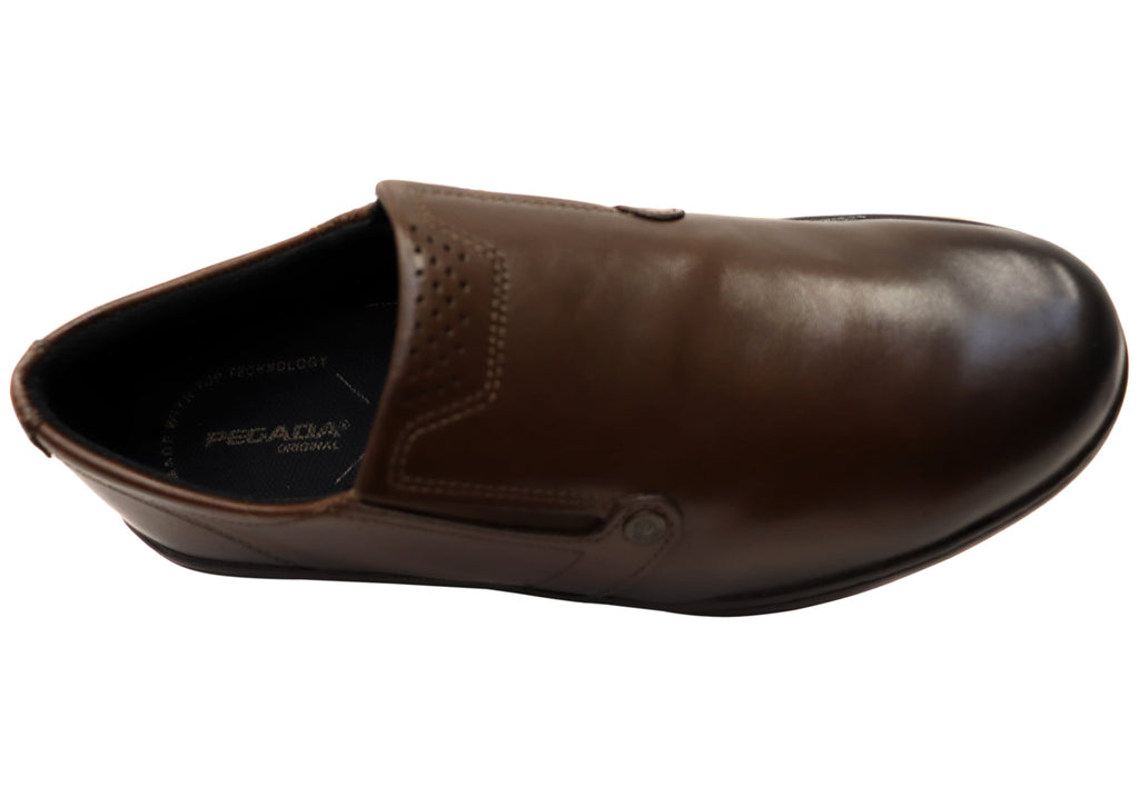 Daxton Mens Slip On Comfortable Brazilian Leather Dress Shoes