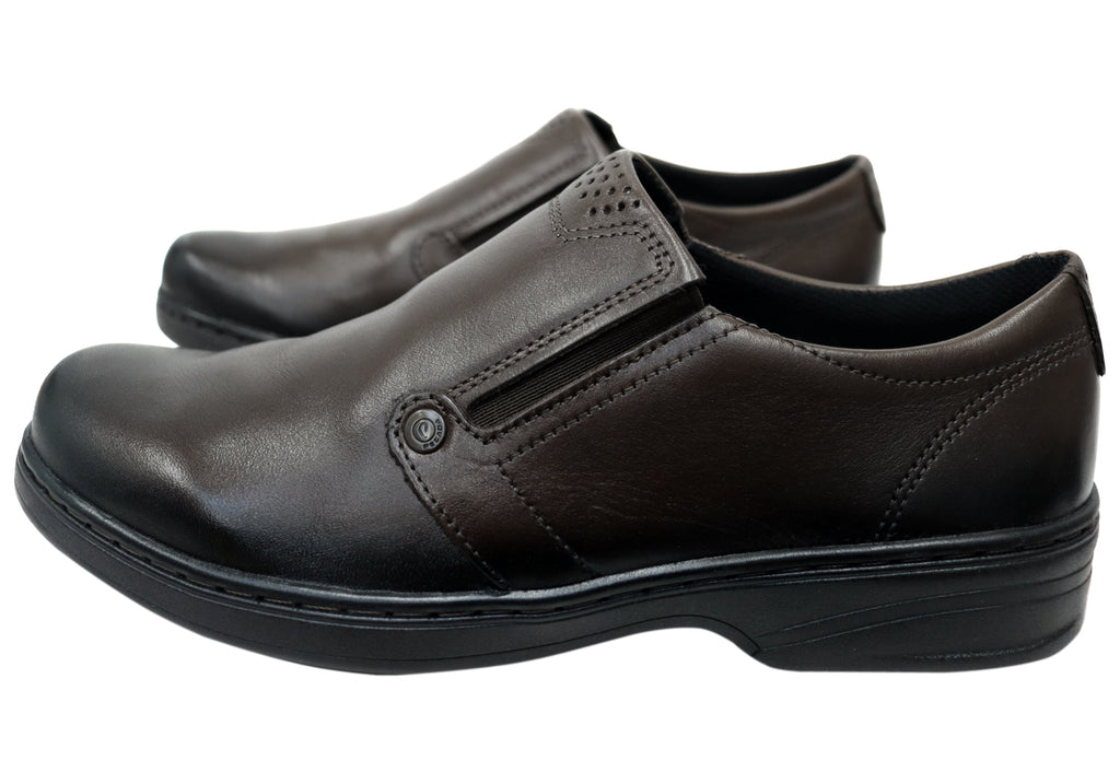 Daxton Mens Slip On Comfortable Brazilian Leather Dress Shoes