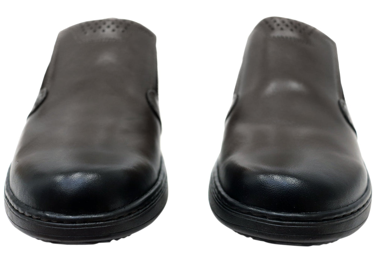 Daxton Mens Slip On Comfortable Brazilian Leather Dress Shoes