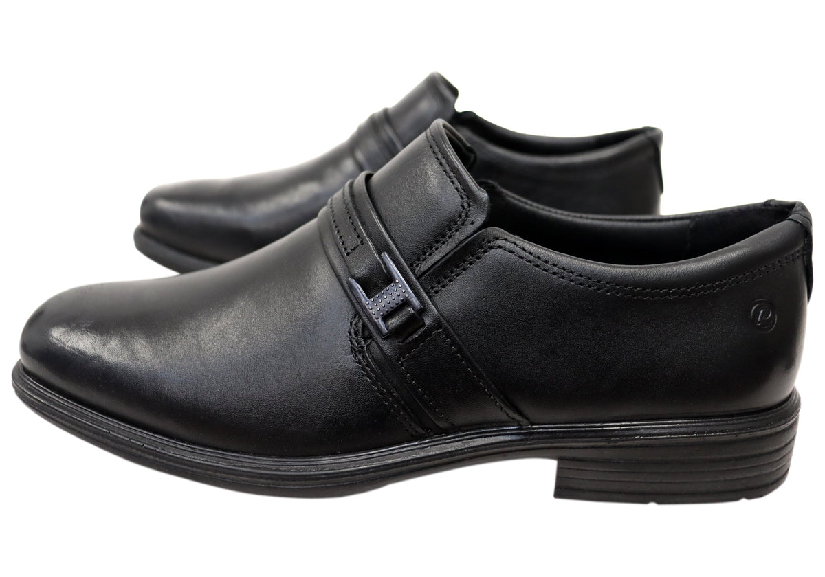 Declan Mens Slip On Comfortable Brazilian Leather Dress Shoes