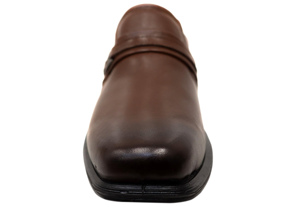 Declan Mens Slip On Comfortable Brazilian Leather Dress Shoes