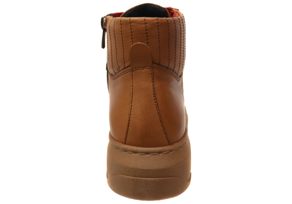 Avonbury Womens European Comfort Leather Ankle Boots