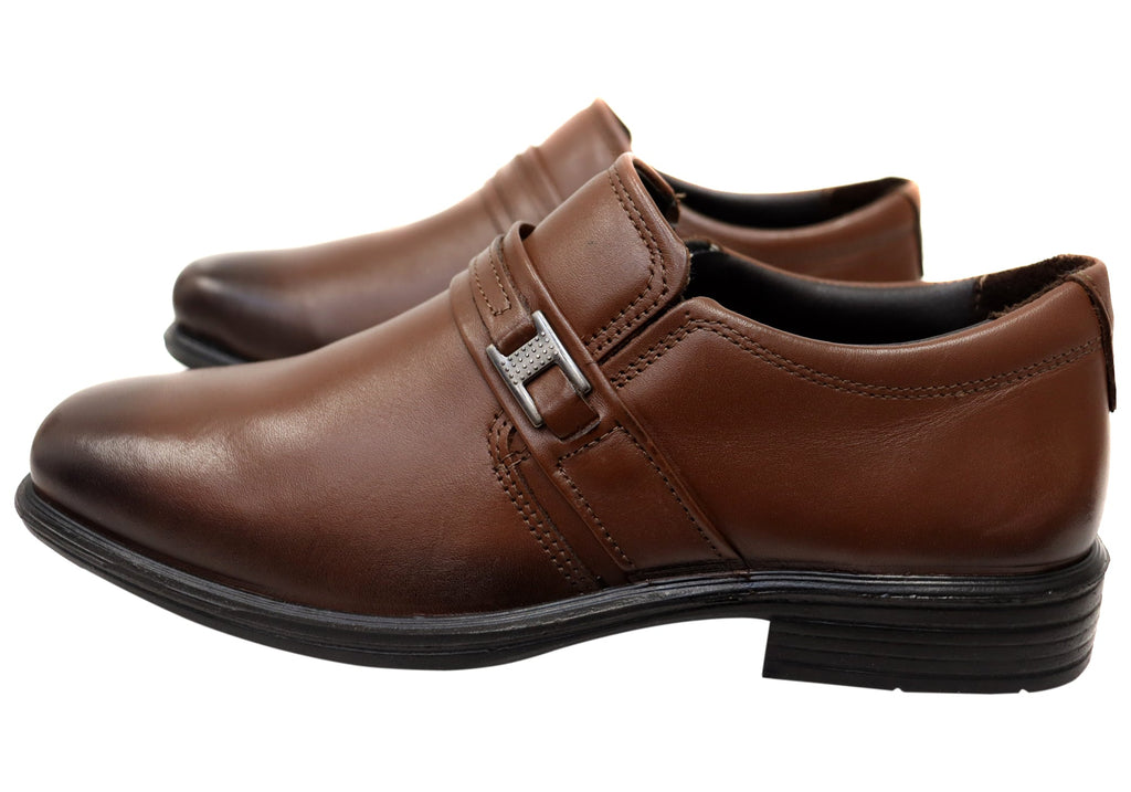 Declan Mens Slip On Comfortable Brazilian Leather Dress Shoes