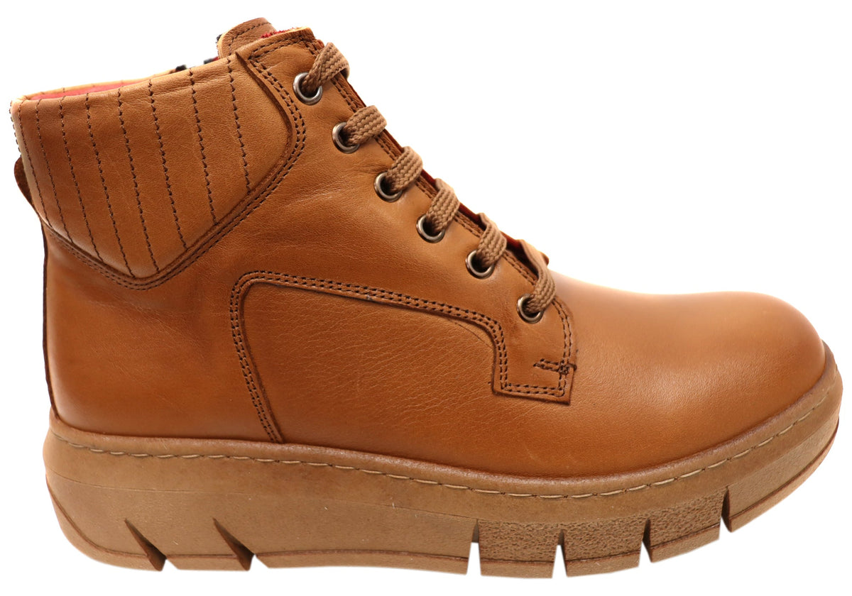 Avonbury Womens European Comfort Leather Ankle Boots