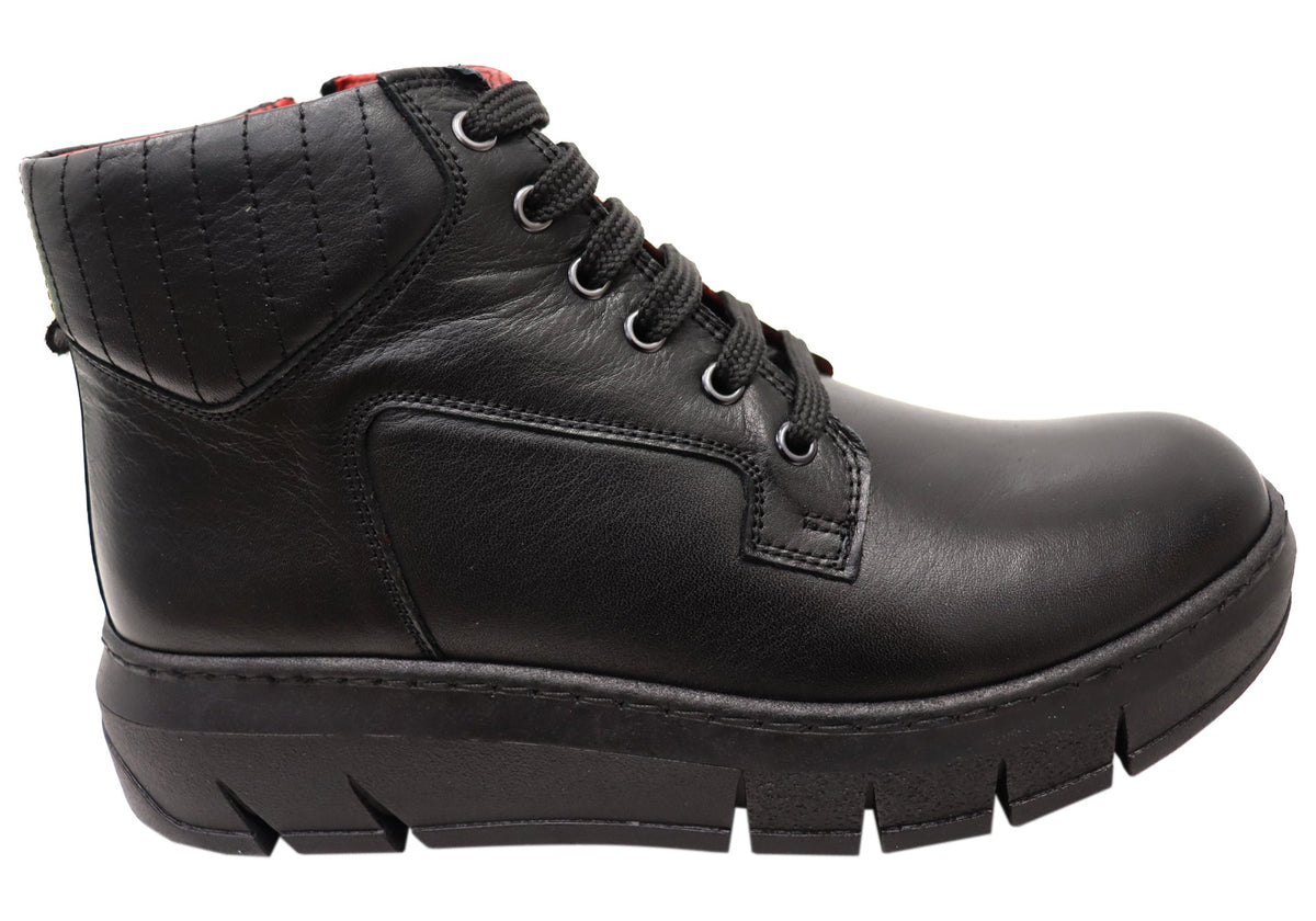 Avonbury Womens European Comfort Leather Ankle Boots