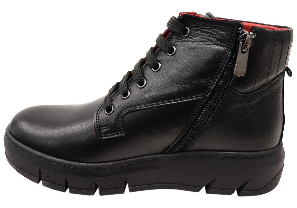 Avonbury Womens European Comfort Leather Ankle Boots