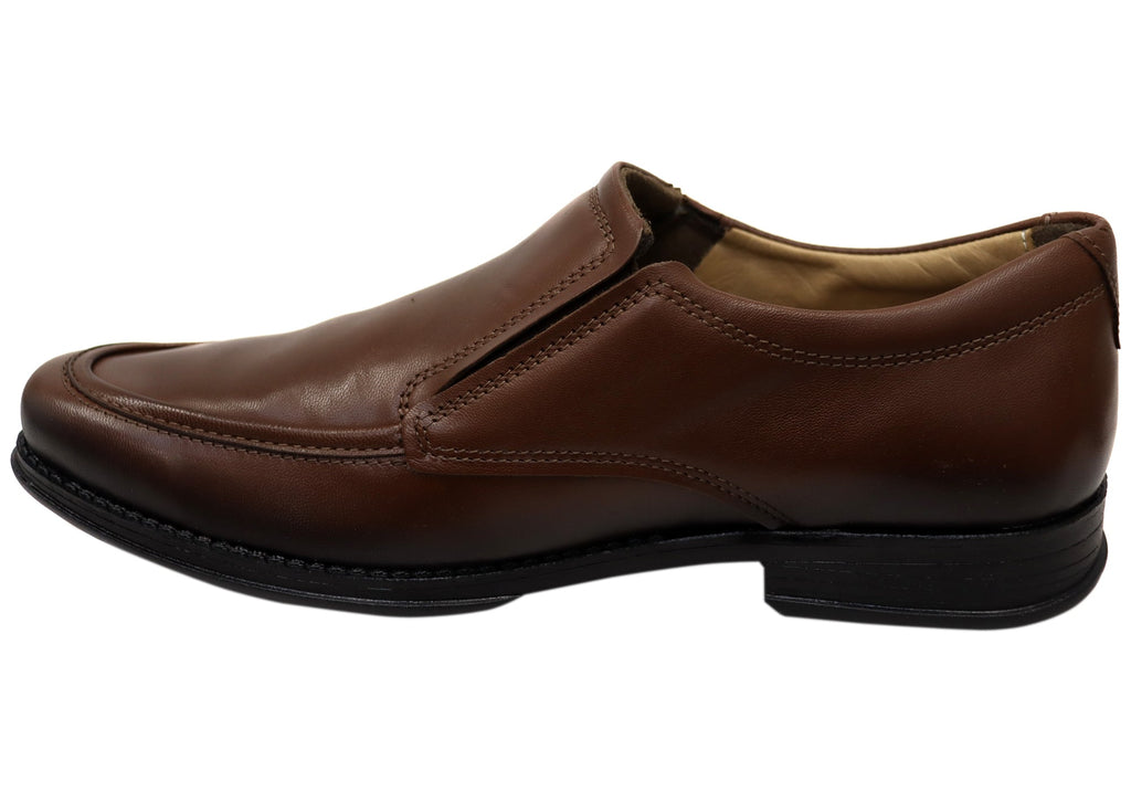 Kael Mens Slip On Comfortable Brazilian Leather Dress Shoes