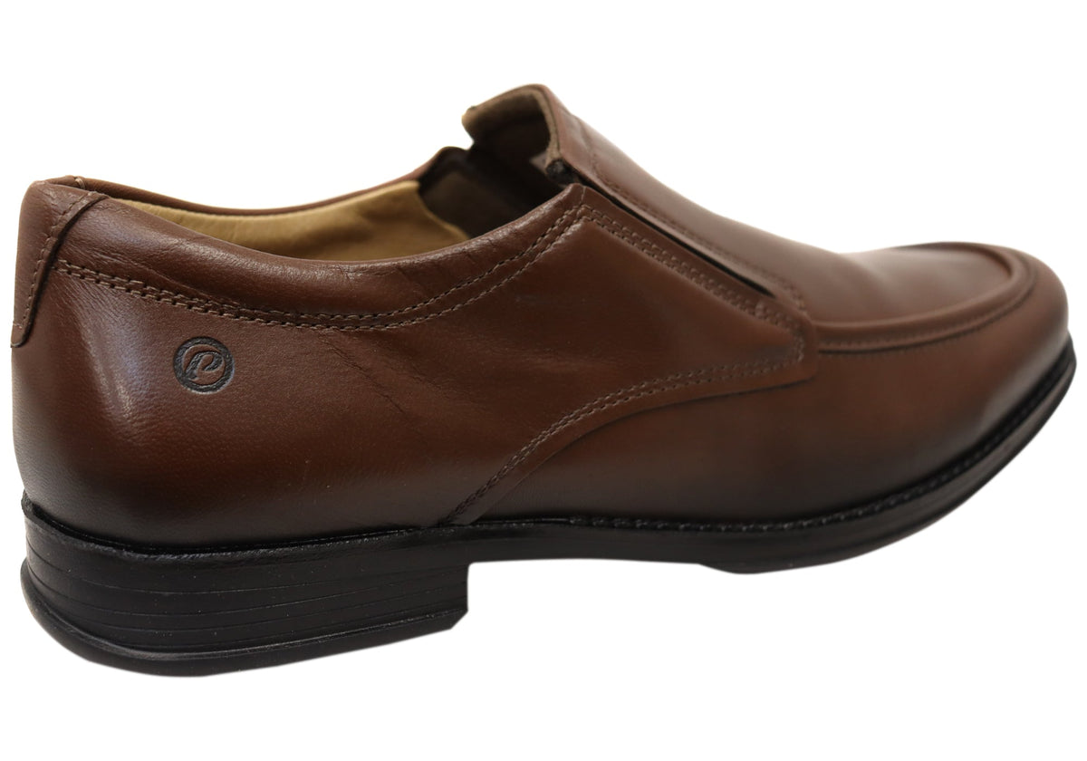 Kael Mens Slip On Comfortable Brazilian Leather Dress Shoes