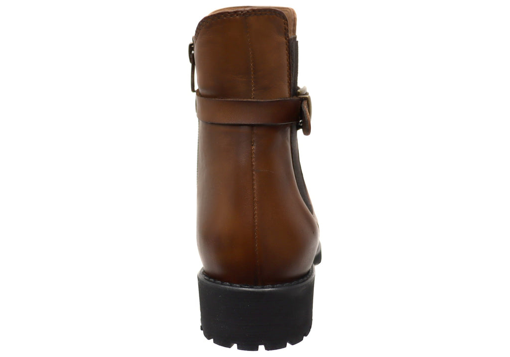 Hampton Womens European Comfortable Leather Ankle Boots