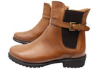 Hampton Womens European Comfortable Leather Ankle Boots