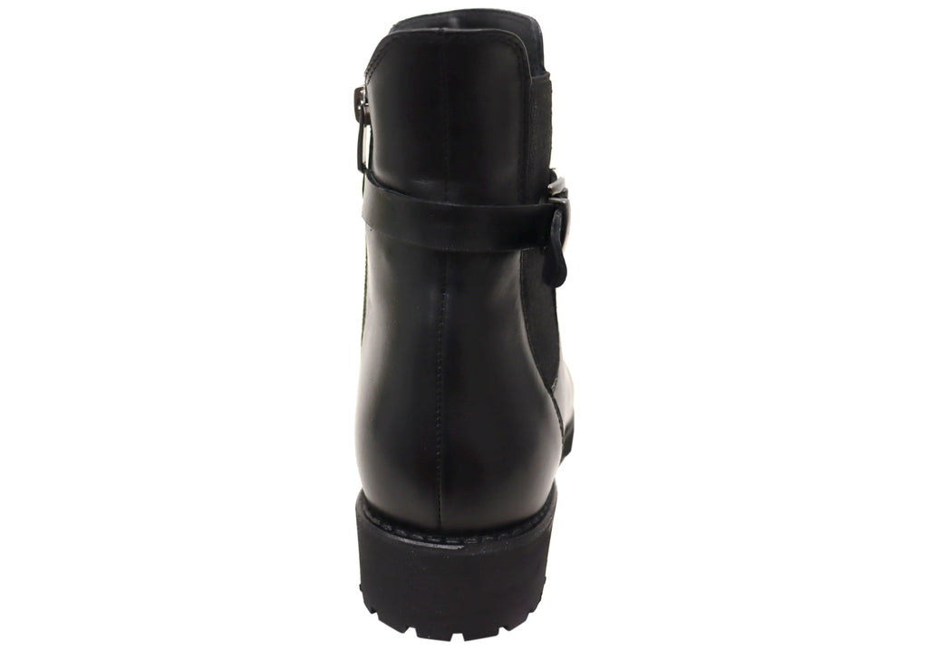 Hampton Womens European Comfortable Leather Ankle Boots