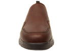 Alpe Mens Extra Wide Width Leather Comfortable Shoes