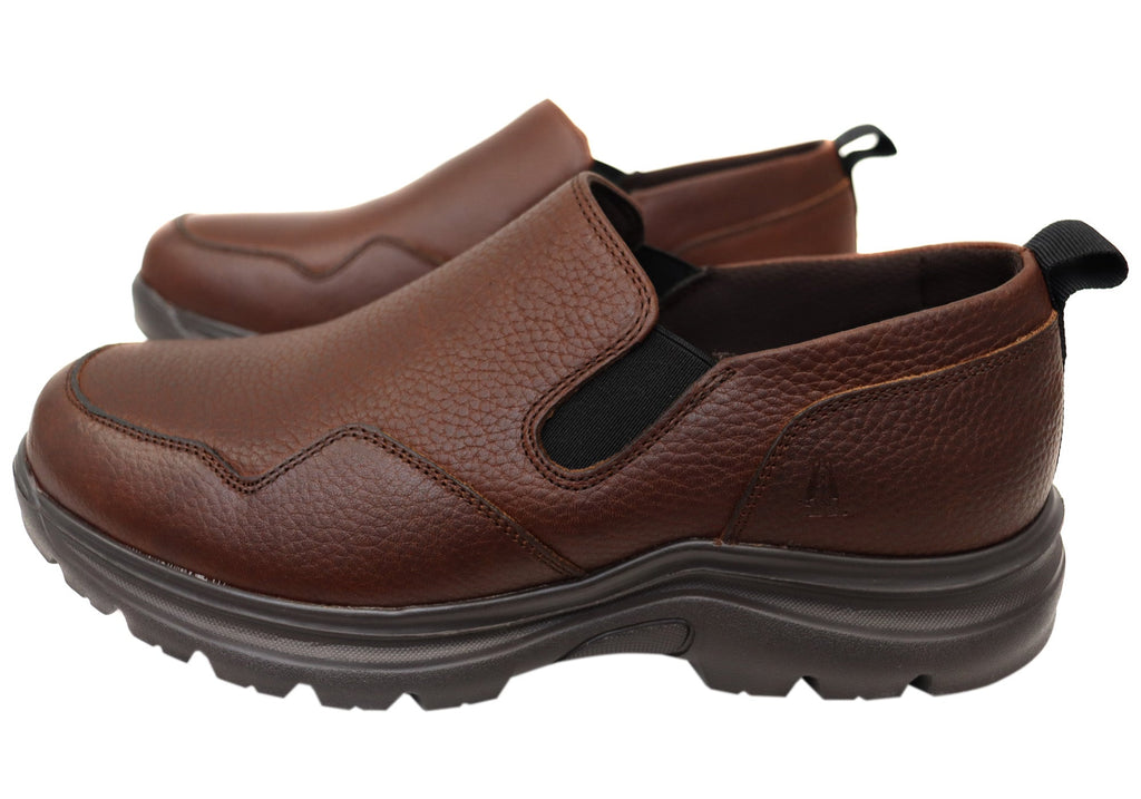 Alpe Mens Extra Wide Width Leather Comfortable Shoes