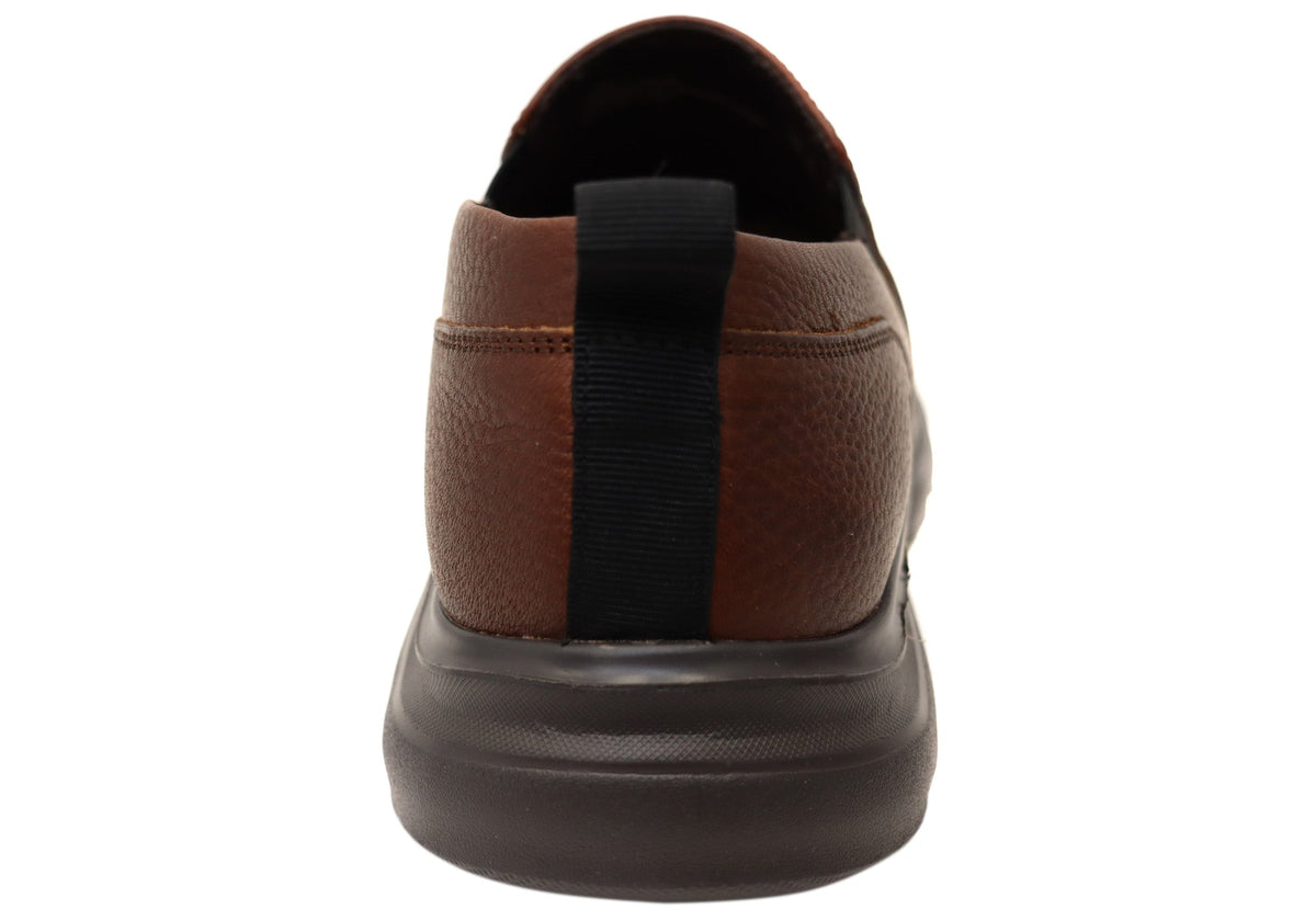 Alpe Mens Extra Wide Width Leather Comfortable Shoes
