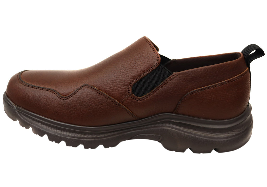 Alpe Mens Extra Wide Width Leather Comfortable Shoes