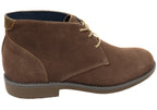 Terminal Mens Extra Wide Width Leather Suede Boots