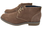 Terminal Mens Extra Wide Width Leather Suede Boots