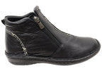 Luna Womens European Comfort Leather Ankle Boots