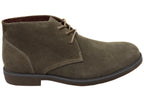 Terminal Mens Extra Wide Width Leather Suede Boots