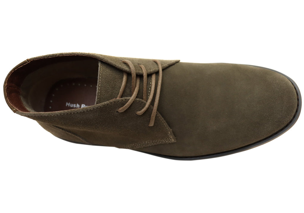 Terminal Mens Extra Wide Width Leather Suede Boots