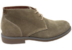 Terminal Mens Extra Wide Width Leather Suede Boots