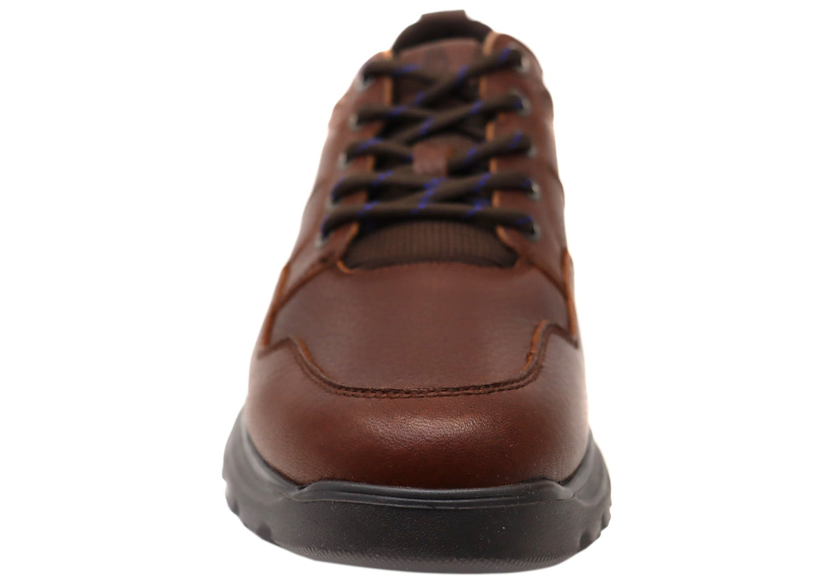 Atlas Mens Extra Wide Width Leather Comfortable Shoes